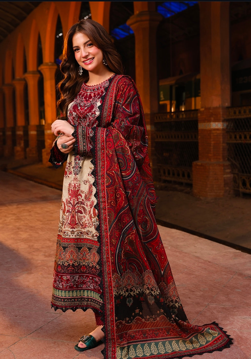 3PCS PRINTED LAWN SUIT